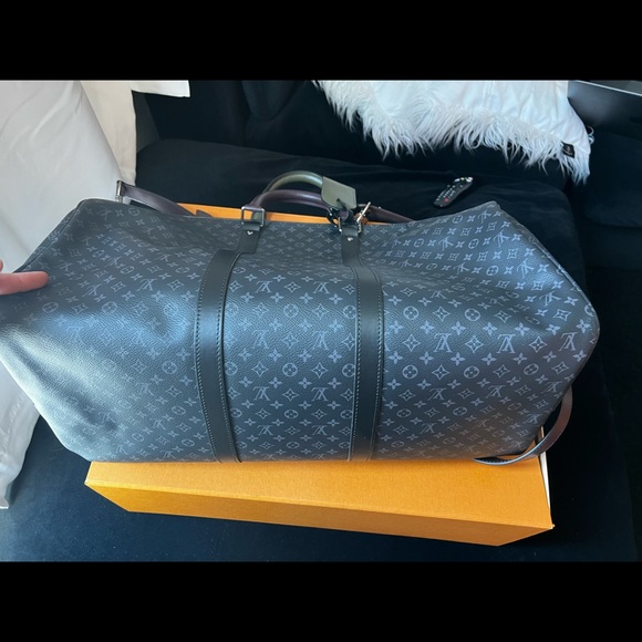 Louis Vuitton Keepall 50 black authentic limited duffle bag. - Picture 5 of 7